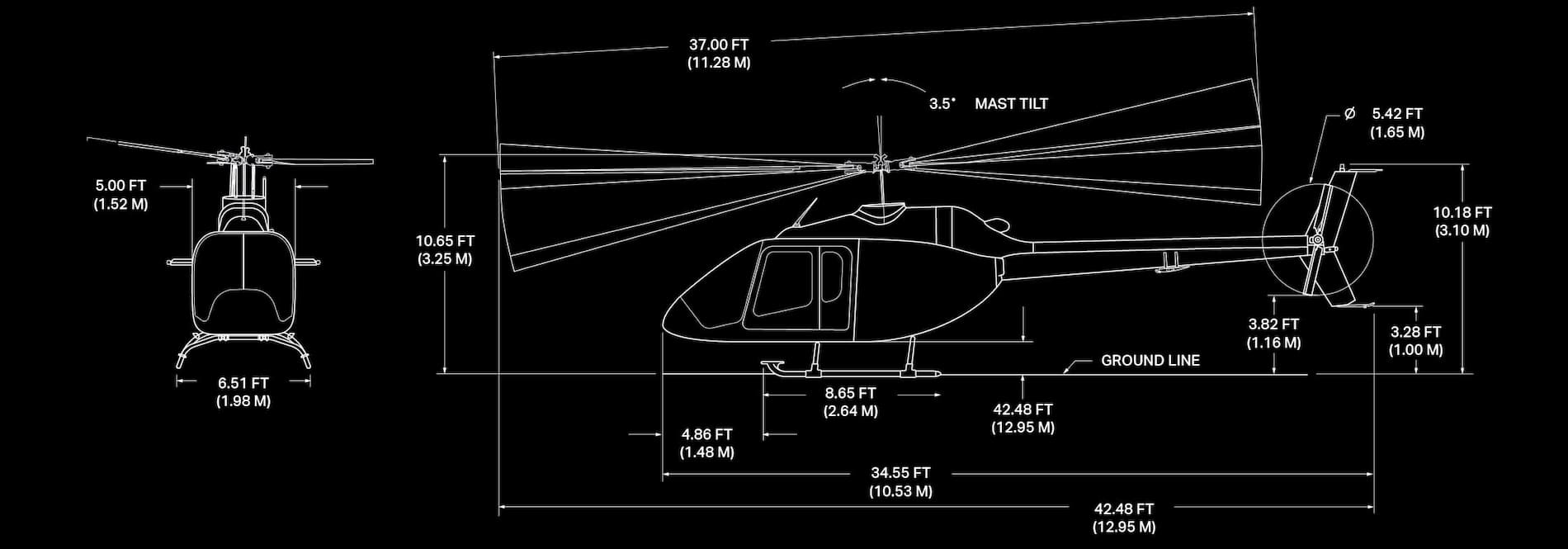 Bell 505 Specification Image